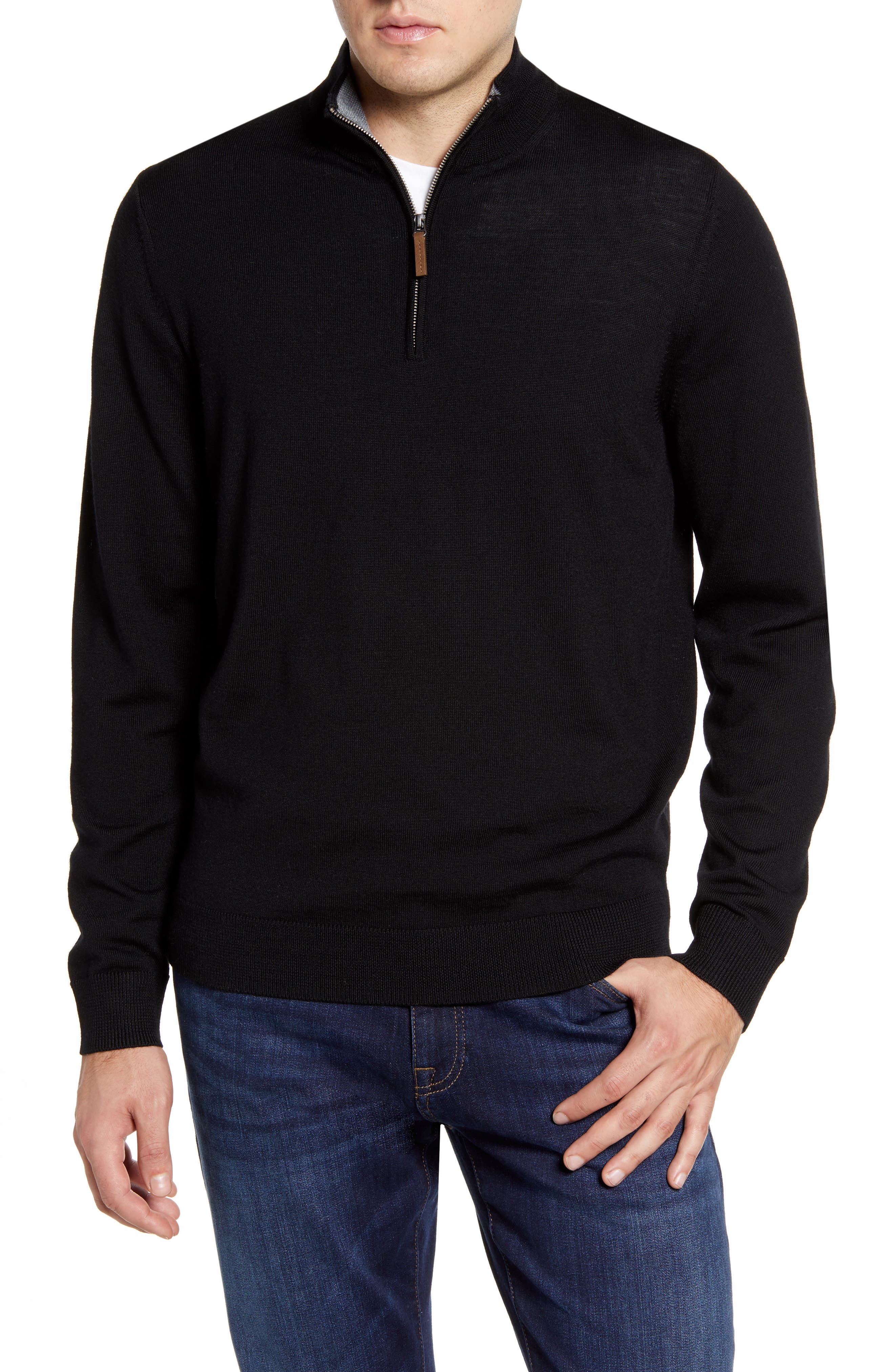 quarter zip mens sweatshirt