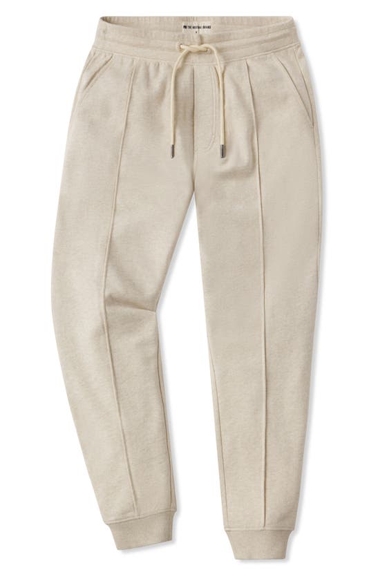 Shop The Normal Brand Cole Terry Pintuck Joggers In Oatmeal