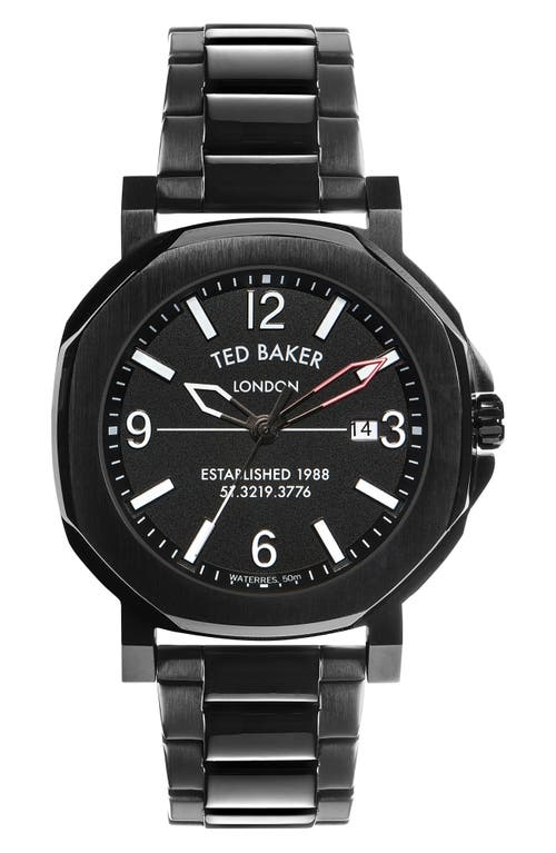 Ted Baker London Actonn Bracelet Watch, 44mm In Black/black/black