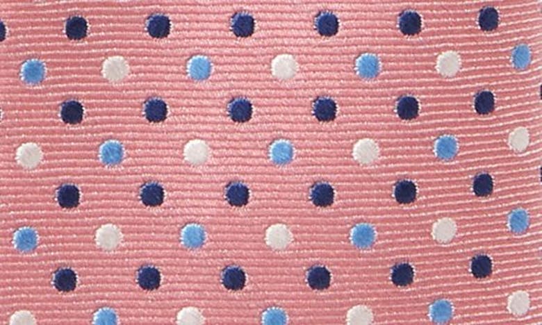 Shop Nordstrom Kids' Hoyte Dot Silk Blend Tie In Pink Hoyte Dot
