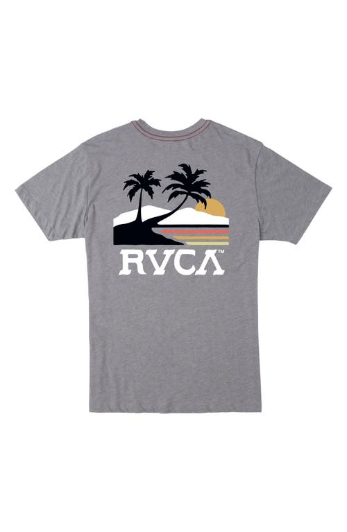 Shop Rvca Kids' Sunny Days Graphic T-shirt In Smoke