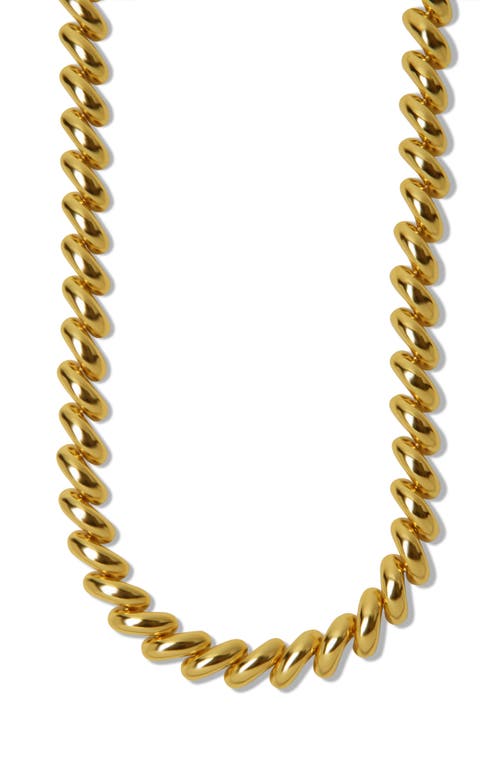 Shop Argento Vivo Sterling Silver Mini San Marco Necklace In Gold