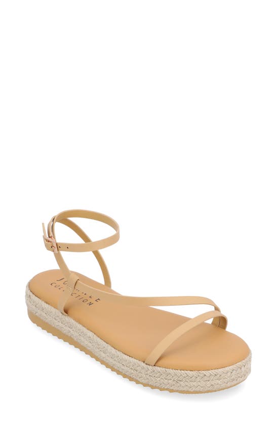 Journee Collection Odelia Tru Comfort Espadrille Sandal In Tan