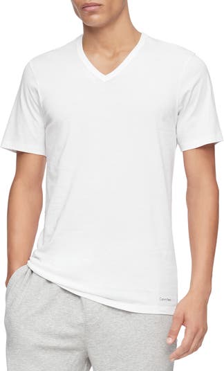 Slim Fit Nordstrom T-Shirt Klein 3-Pack Calvin Cotton | V-Neck