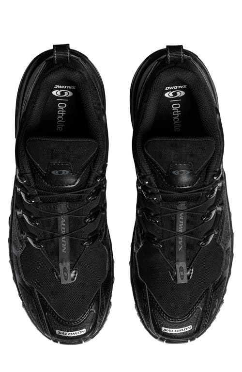 Shop Salomon Gender Inclusive Acs+ Sneaker In Black/black/silver