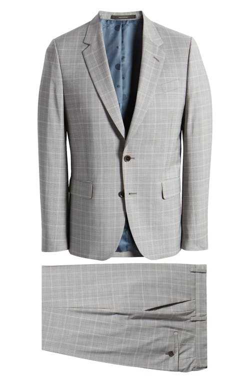 Paul Smith Tailored Fit Plaid Wool Suit Grey at Nordstrom, Us