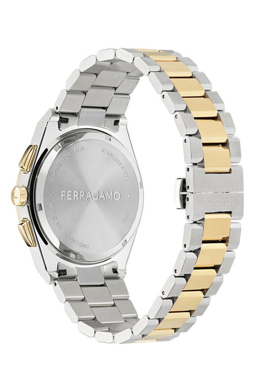 Ferragamo Vega Upper East Chronograph, 42mm In Two Tone
