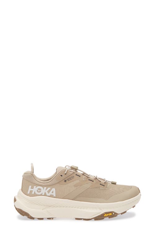 Hoka Transport Gore-tex Panelled Mesh Sneakers In Dune/dune/eggnog