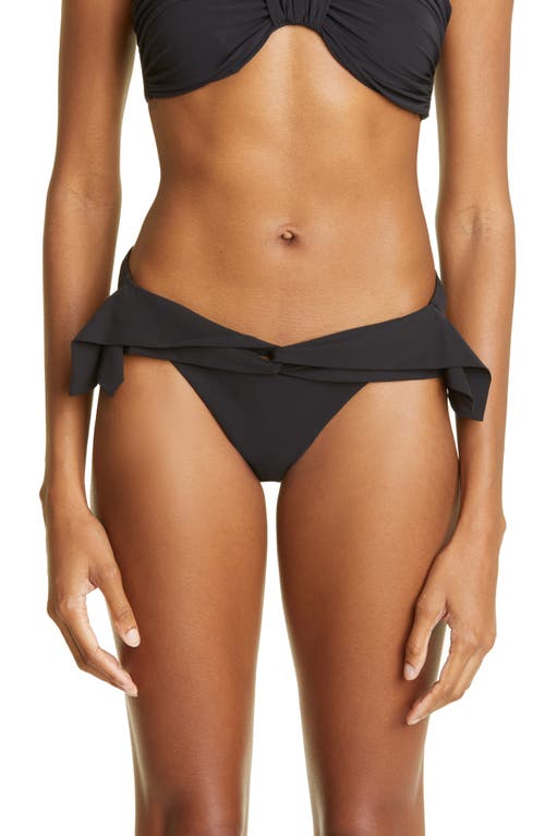 Nensi Dojaka Butterfly Cutout Bikini Bottoms in Black