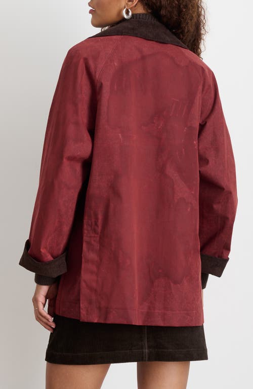 Alex Mill Chiltern Street Jacket In Waxed Cotton In Red