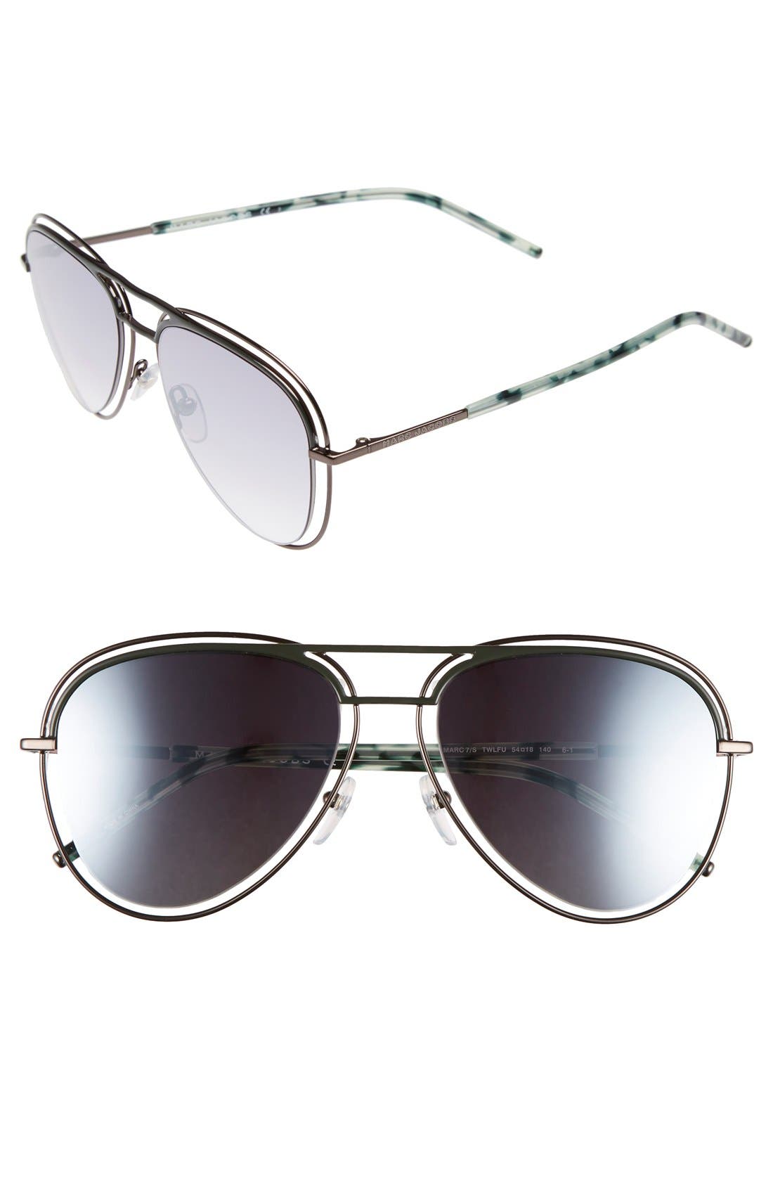 MARC JACOBS 54mm Aviator Sunglasses Nordstrom
