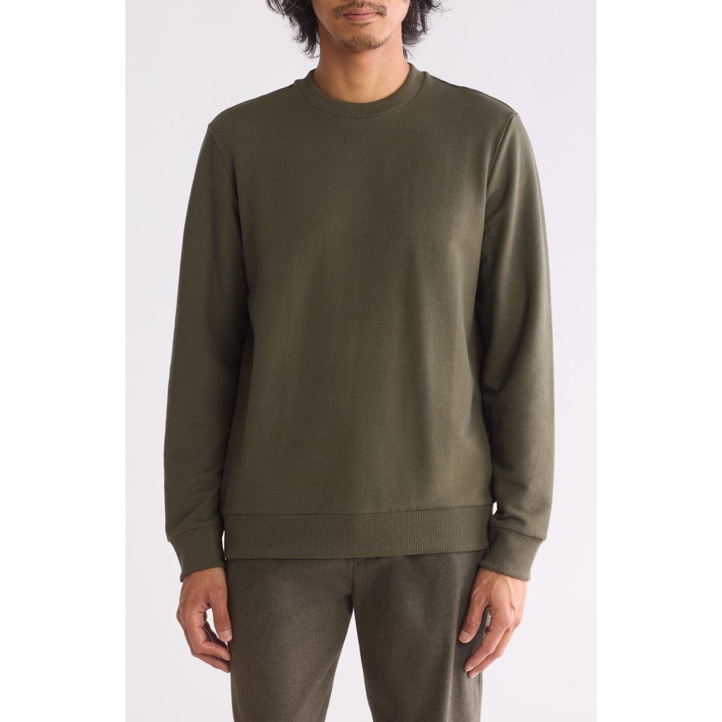 Theory Essential Fleece Sweatshirt In Dark Rosemary