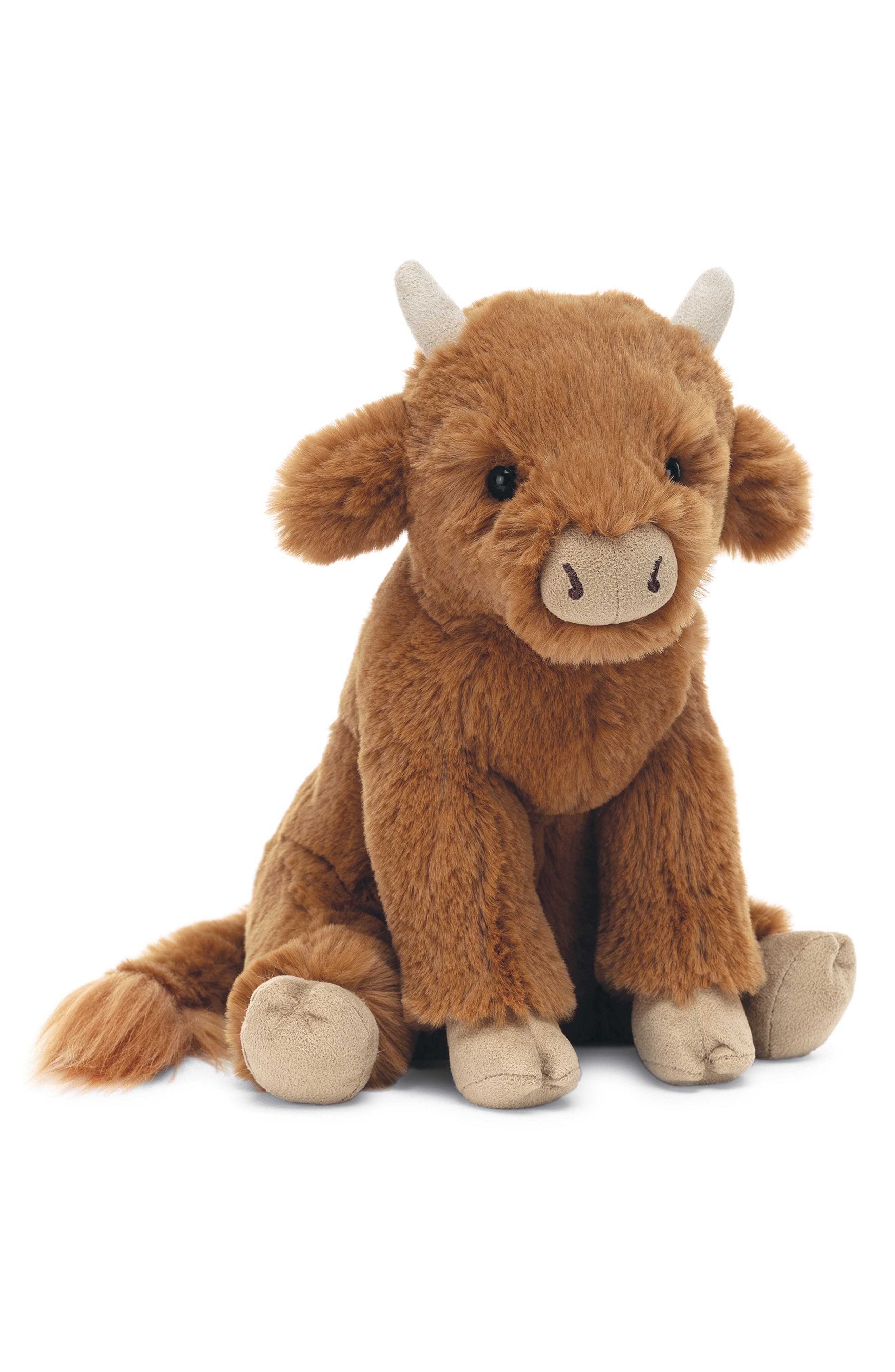 brown stuffed cow