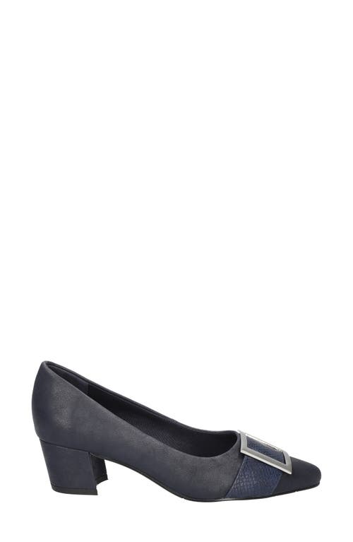 Shop Easy Street Cider Pointed Toe Pump In Navy Matte