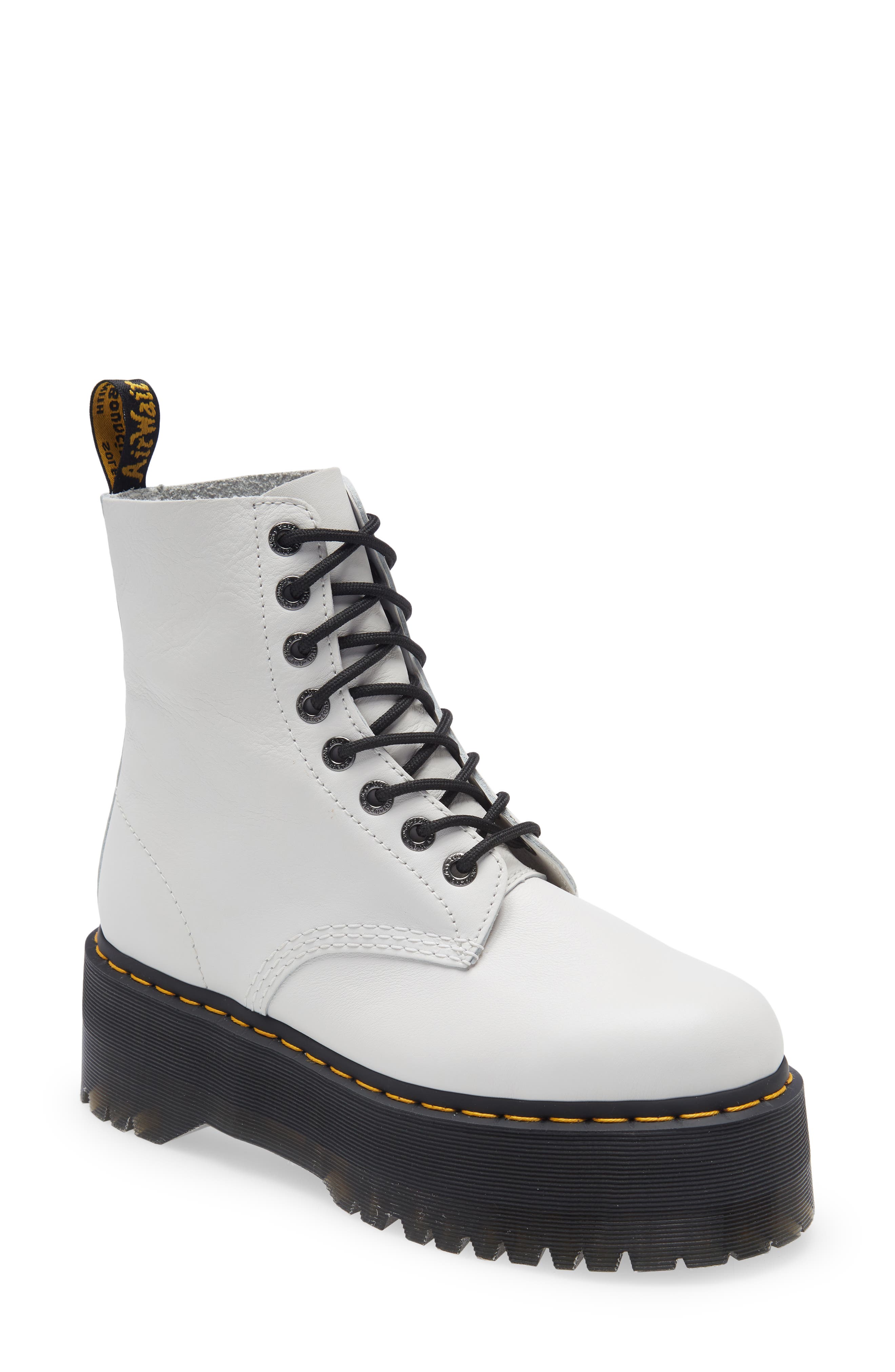 Dr. Martens 1460 Pascal Max Boot in Optical White at Nordstrom, Size 10Us