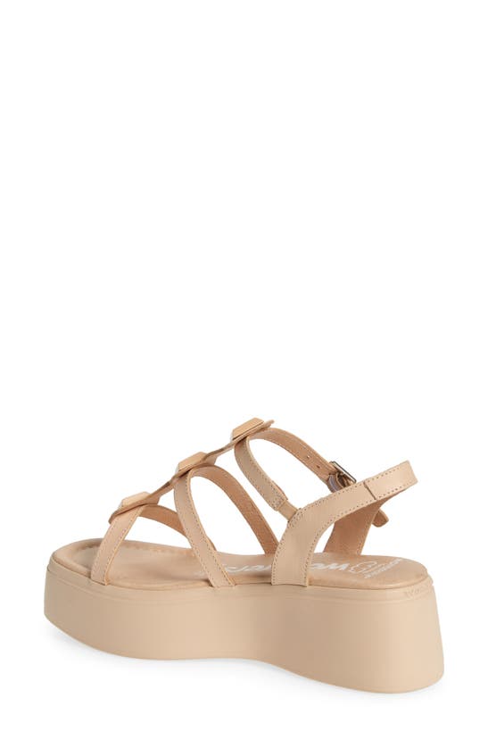 Shop Wonders Platform Sandal In Iseo Natural