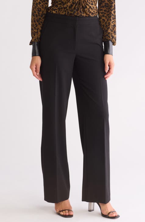 Heimish Full Size Frill Slit High Waist Wide Leg Pants