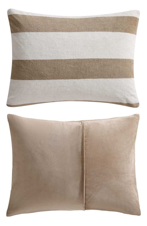 Nautica Lawndale Stripe Comforter & Sham Set In Beige