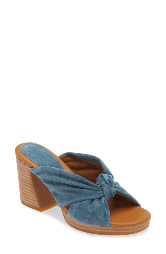 Shop Kork-ease ® Haya Slide Sandal In Blue Suede