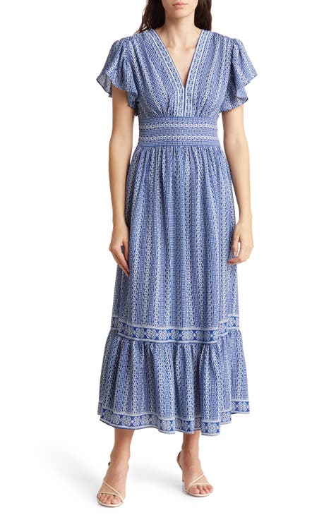 Max studio hot sale blue dress