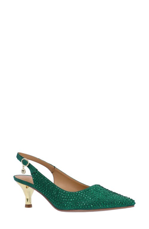 J. Reneé Ferryanne Pointed Toe Slingback Pump Emerald at Nordstrom,