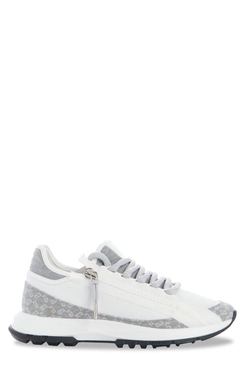 Givenchy Zippered Sneakers Contrast Panels In Grey/white