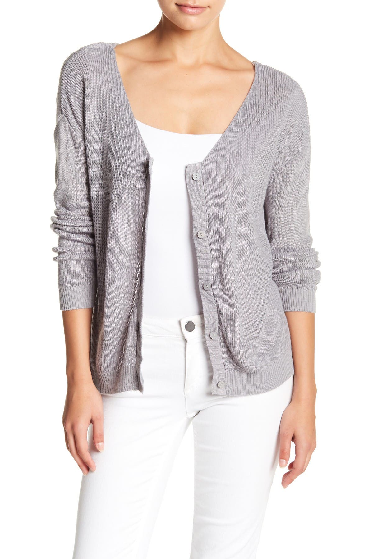 cotton button cardigan