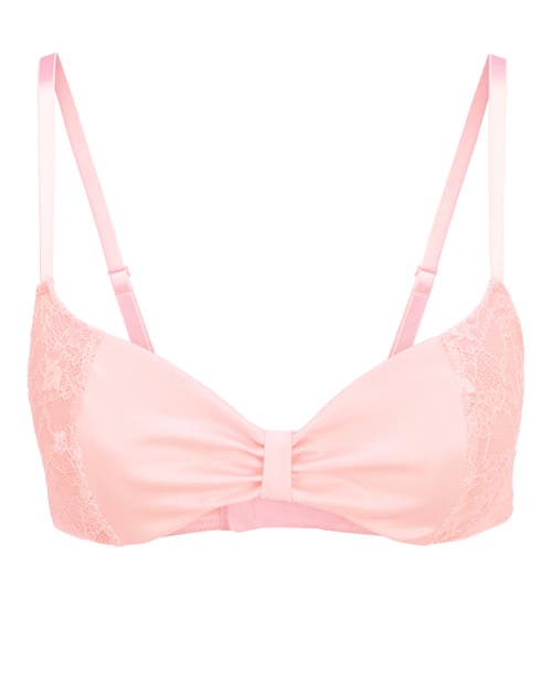 Adore Me Eira Push Up Demi Bra In Light Pink