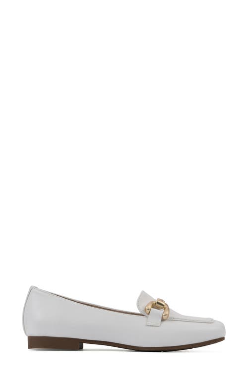 Shop Cliffs By White Mountain Bestow Bit Loafer In White/smooth