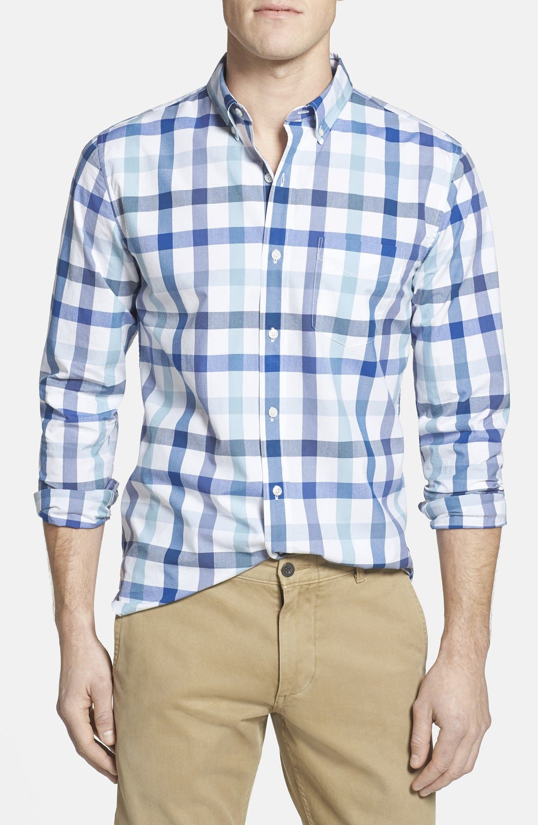 Bonobos Tattersall Check Slim Fit Sport Shirt Nordstrom