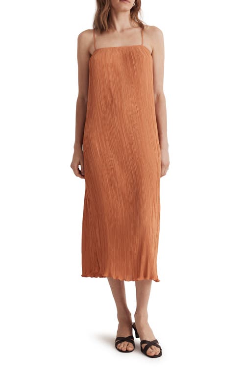 Madewell The Goldie Pliss Dress in Teapot Blue | Smart Closet
