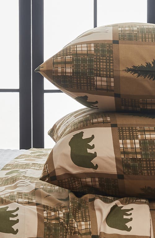 Woven & Weft Lodge Print Sheet Set In Lodge - Stonehurst