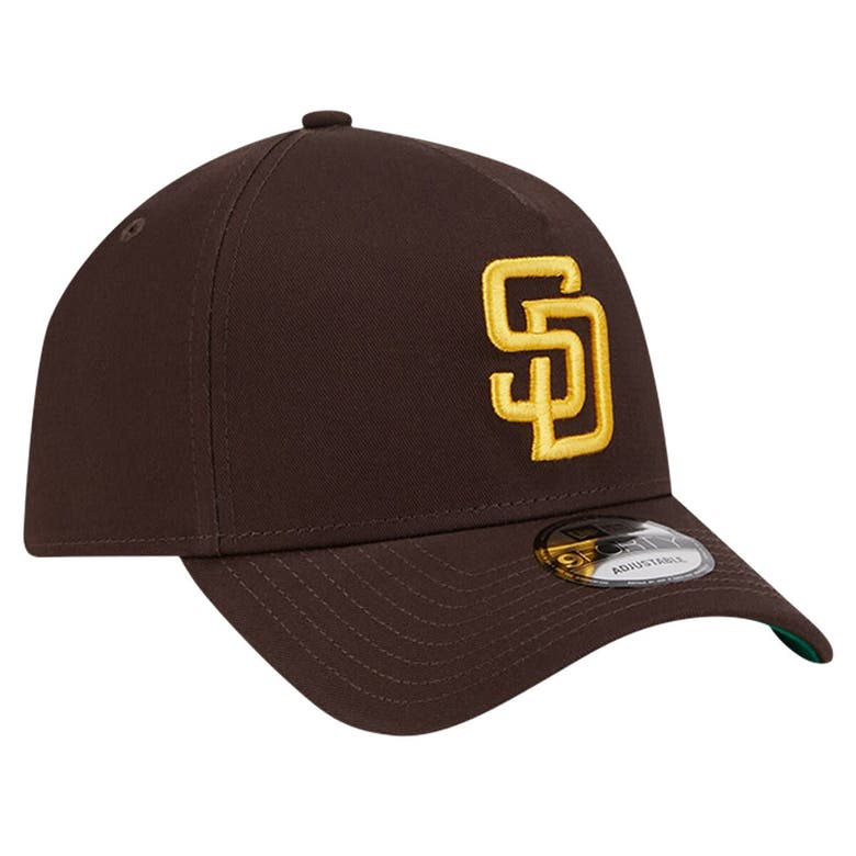 Shop New Era Brown San Diego Padres Team Color A-frame 9forty Adjustable Hat