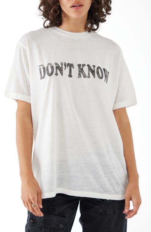 BDG Urban Outfitters Don't Know Graphic T-Shirt White at Nordstrom,