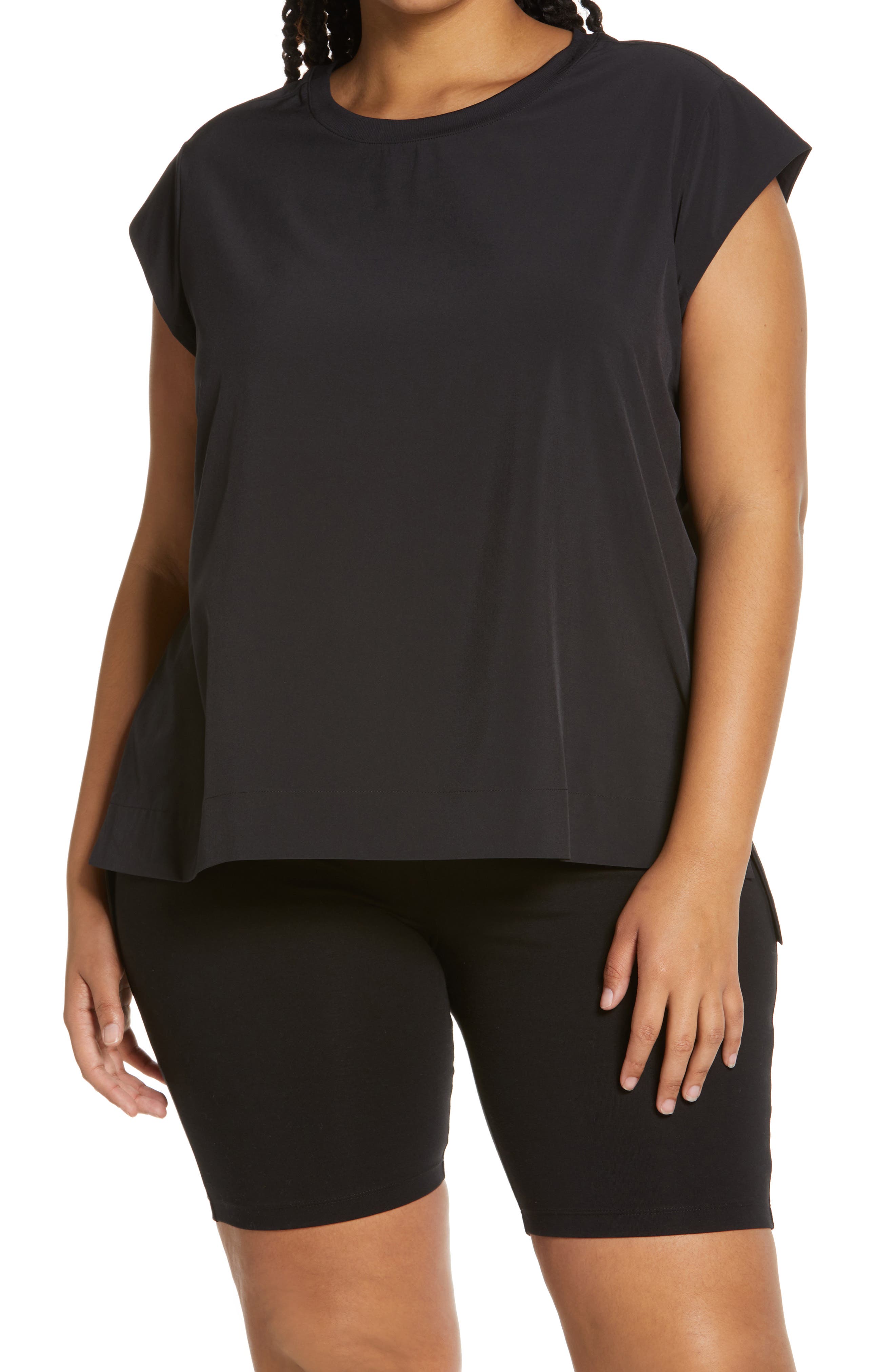 Spandex Plus-Size Tops for Women 