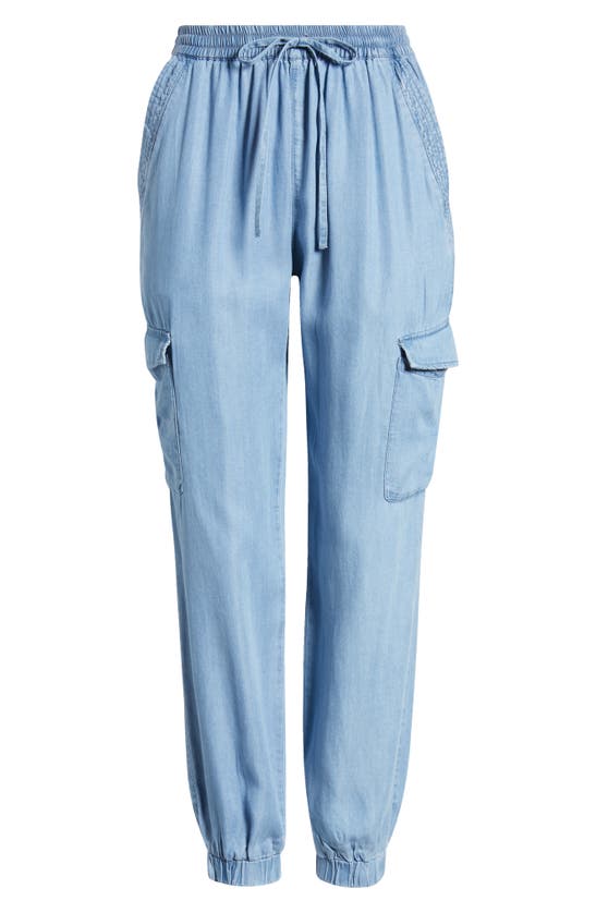 Shop Nikki Lund Simone Cargo Jogger Pants In Blue