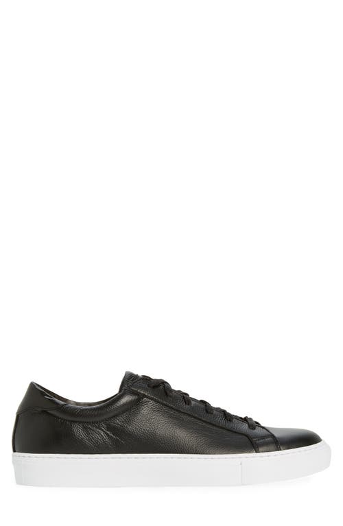 Shop To Boot New York Sierra Lace-up Sneaker In Black Pebbled Leather