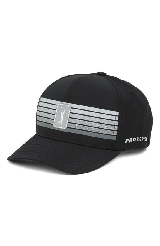 Pga Tour Golf Printed Str Cap In Black