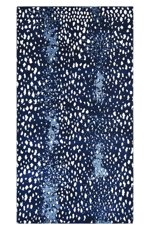 Solo Rugs Louis Handmade Wool Blend Area Rug in Blue at Nordstrom