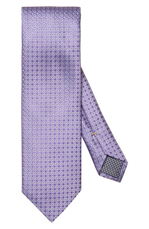Geometric Silk Tie in Ltight Pastel Purple