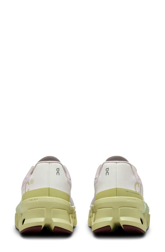 On Cloudmster Sneaker In Frost/ Acacia