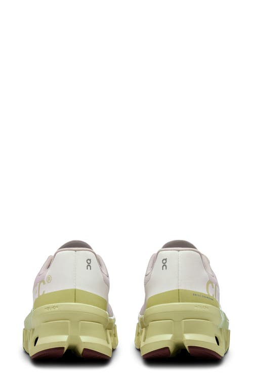 On Cloudmster Sneaker In Frost/acacia