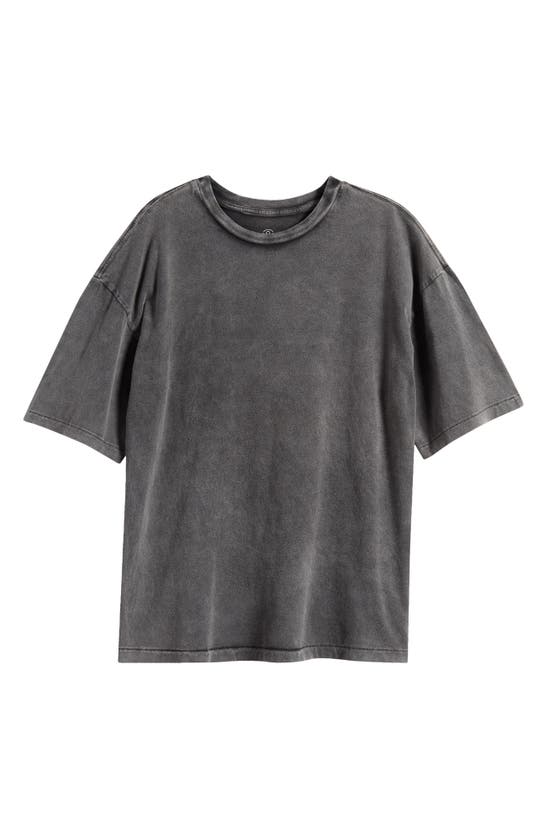 Shop Treasure & Bond Kids' Washed Relaxed T-shirt In Black Raven Wash