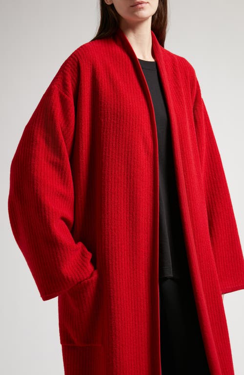 Shop The Row Ghali Cashmere Rib Robe In Lipstick