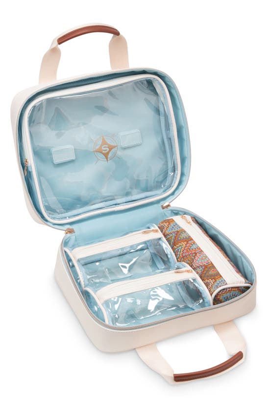 Stephanie Johnson Bodrum Kilim Martha Large Briefcase Cosmetics Case In Orange Multi