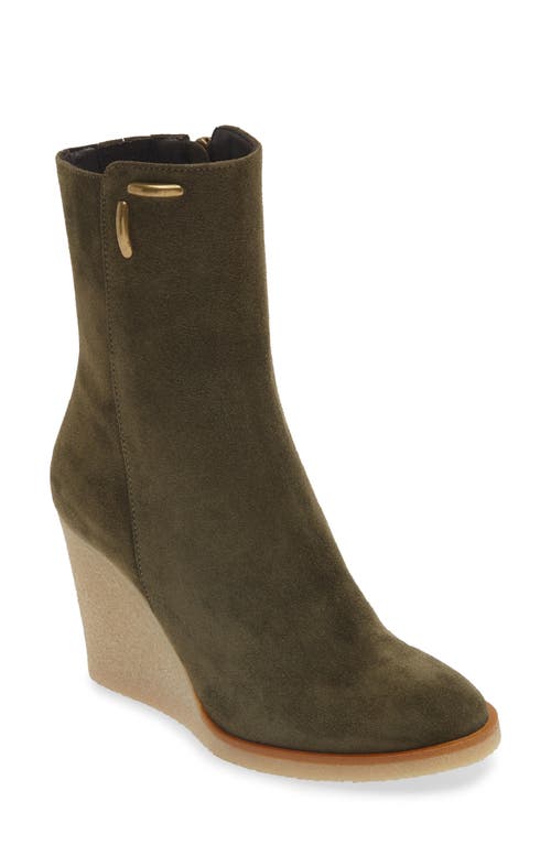 Cordani Floriana Wedge Boot In Crosta Militare