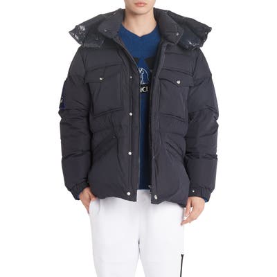Moncler Vilbert Hooded Puffer Jacket, Blue