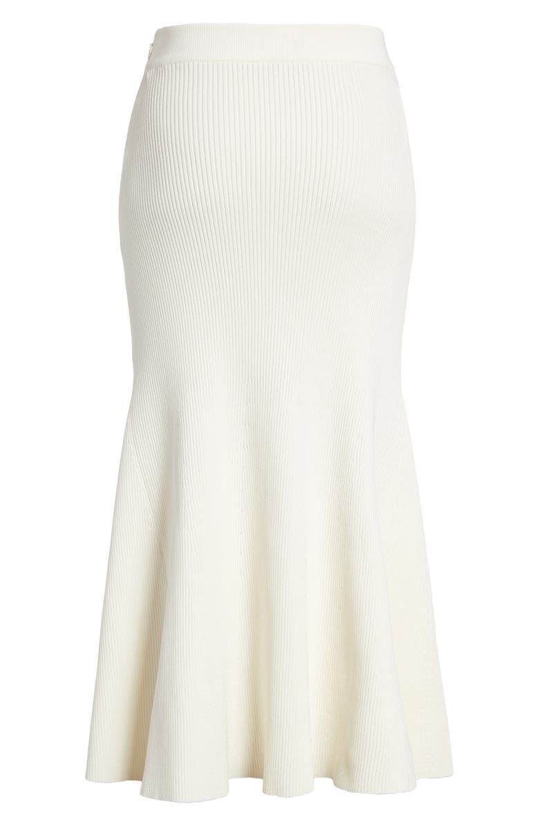 Alexander McQueen Grommet Rib Midi Sweater Skirt, Alternate, color, 