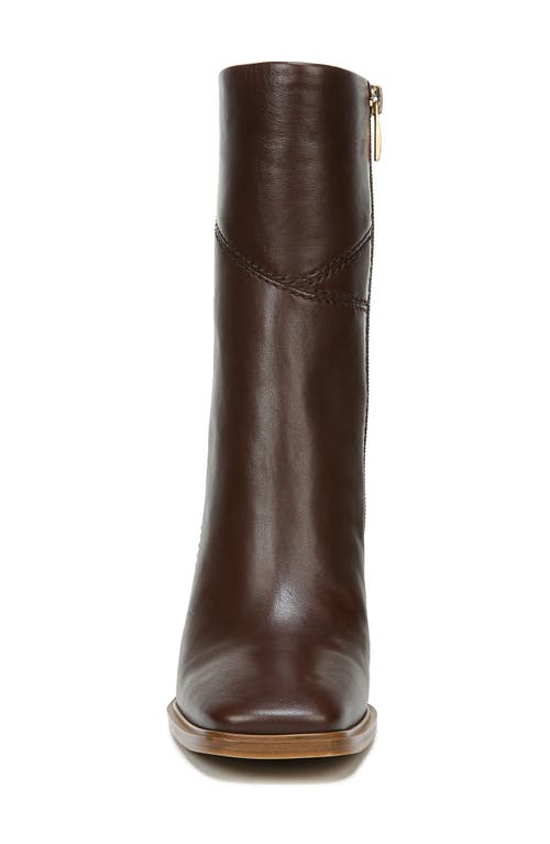 Franco Sarto Stevie Womens Zipper Square Toe Booties In Brown Wc
