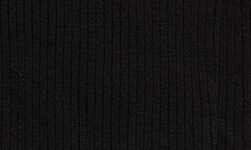 Nordstrom Rib Crew Socks In Black